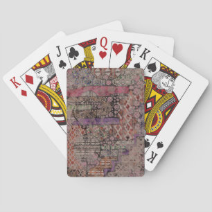 Abstract ethnooppatroon - Folklore Art 1 Pokerkaarten