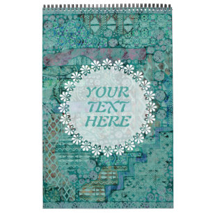 Abstract ethnooppatroon - Folklore Art 2 Kalender