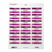 Abstract etiket "Royal Paars and Gold Agate" (Full Sheet)