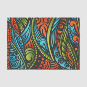 Abstract etnisch behang tissuepapier