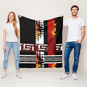 Abstract , etnisch , creatief fleece deken