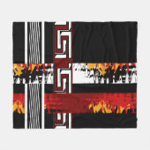 Abstract , etnisch , creatief fleece deken (Voorkant (Horizontaal))