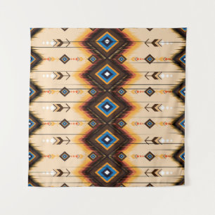 Abstract etnisch geometrisch patroonontwerp, vinta wandkleed