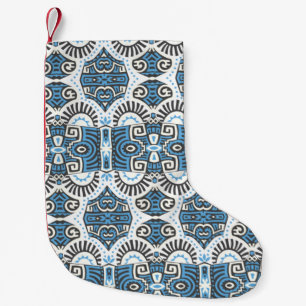 Abstract Etnische vintage Naadloos Patroon. Trendy Kleine Kerstsok