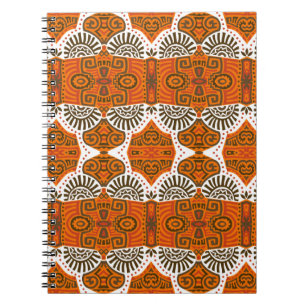 Abstract Etnische vintage Naadloos Patroon. Trendy Notitieboek