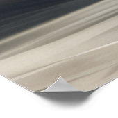 Abstract exotisch stromend zijderijgebergte Gold B Poster (Hoek)