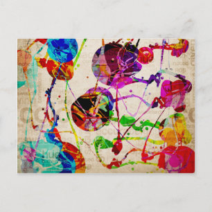 Abstract expressionisme 2 briefkaart