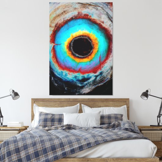 Abstract expressionisme Black Hole Contemmodern Canvas Afdruk (Insitu (Slaapkamer))
