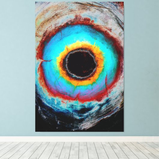 Abstract expressionisme Black Hole Contemmodern Canvas Afdruk (Insitu (Houten vloer))