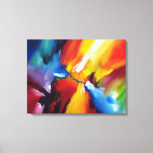 Abstract expressionisme canvas afdruk