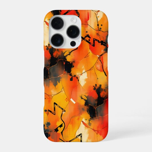 Abstract expressionisme iPhone hoesje (Achterkant)