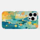 Abstract expressionisme iPhone hoesje (Achterkant horizontaal)