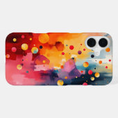 Abstract expressionisme iPhone hoesje (Achterkant horizontaal)