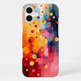 Abstract expressionisme iPhone 16 plus hoesje