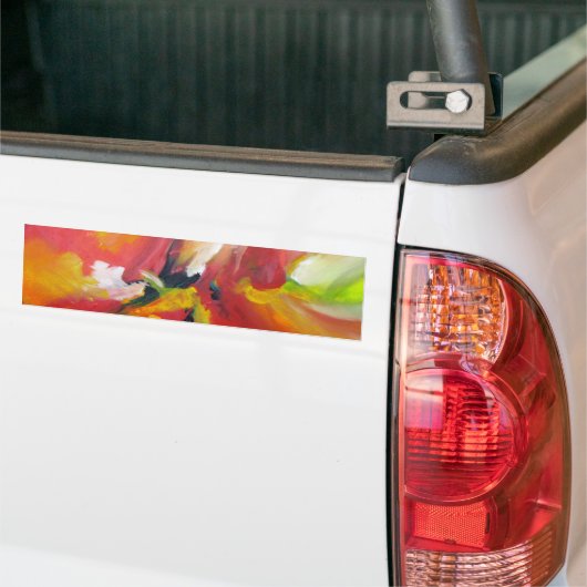 Abstract expressionisme schilderen bumpersticker (Op Truck)