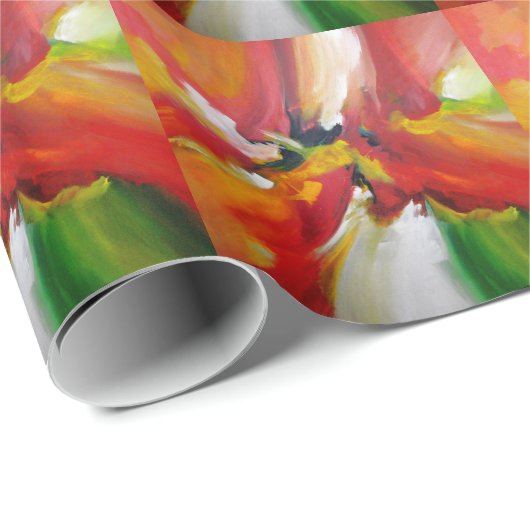 Abstract expressionisme schilderen cadeaupapier (Rol Hoek)