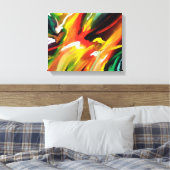 Abstract expressionisme schilderen canvas afdruk (Insitu (Slaapkamer))