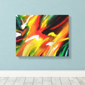 Abstract expressionisme schilderen canvas afdruk (Insitu (Houten vloer))