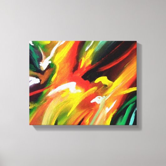 Abstract expressionisme schilderen canvas afdruk (Voorkant)