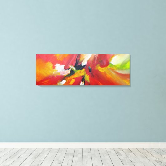 Abstract expressionisme schilderen canvas afdruk (Insitu (Houten vloer))