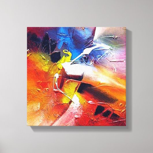 Abstract expressionisme schilderen canvas afdruk (Voorkant)