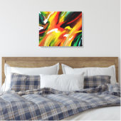 Abstract expressionisme schilderen canvas afdruk (Insitu (Slaapkamer))