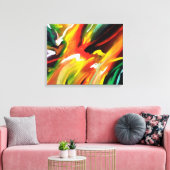 Abstract expressionisme schilderen canvas afdruk (Insitu (Woonkamer))