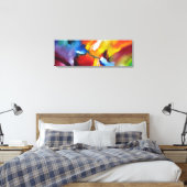 Abstract expressionisme schilderen canvas afdruk (Insitu (Slaapkamer))