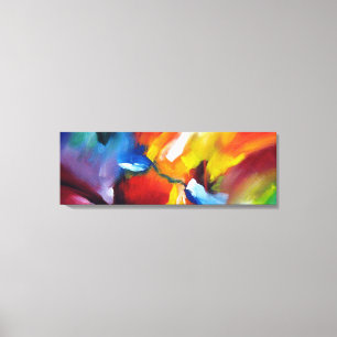 Abstract expressionisme schilderen canvas afdruk