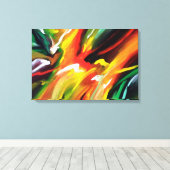 Abstract expressionisme schilderen canvas afdruk (Insitu (Houten vloer))
