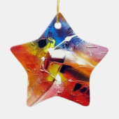 Abstract expressionisme schilderen keramisch ornament (Voorkant)