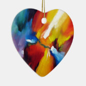 Abstract expressionisme schilderen keramisch ornament (Rechts)