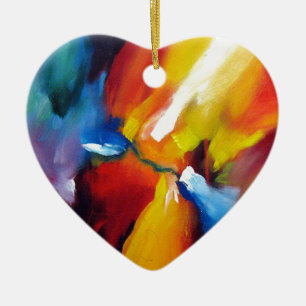 Abstract expressionisme schilderen keramisch ornament