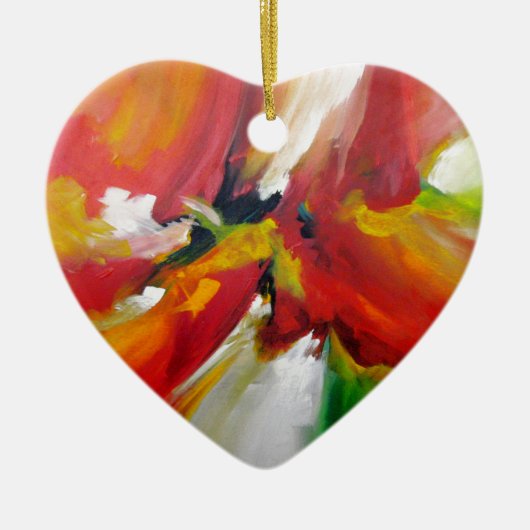 Abstract expressionisme schilderen keramisch ornament (Voorkant)