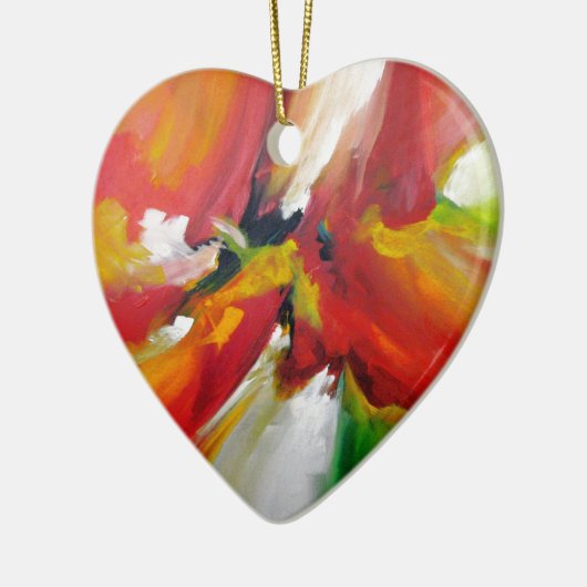 Abstract expressionisme schilderen keramisch ornament (Links)