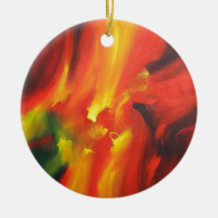 Abstract expressionisme schilderen keramisch ornament