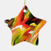 Abstract expressionisme schilderen keramisch ornament (Voorkant)