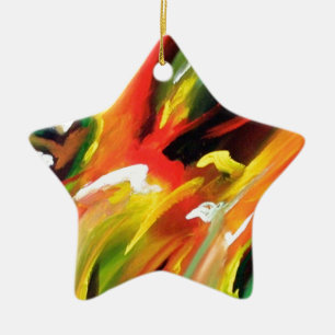 Abstract expressionisme schilderen keramisch ornament