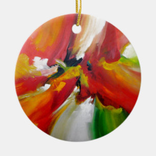 Abstract expressionisme schilderen keramisch ornament