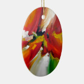 Abstract expressionisme schilderen keramisch ornament (Rechts)