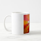 Abstract expressionisme schilderen koffiemok (Links)