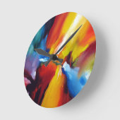 Abstract expressionisme schilderen ronde klok (Hoek)