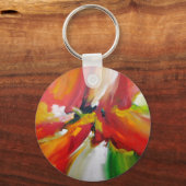 Abstract expressionisme schilderen sleutelhanger (Voorkant)