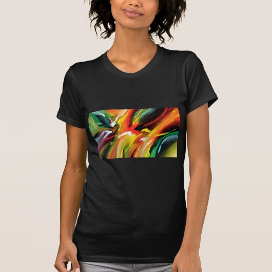 Abstract expressionisme schilderen t-shirt (Voorkant)