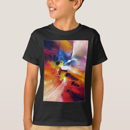 Abstract expressionisme schilderen t-shirt (Voorkant)
