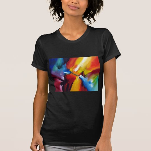 Abstract expressionisme schilderen t-shirt (Voorkant)