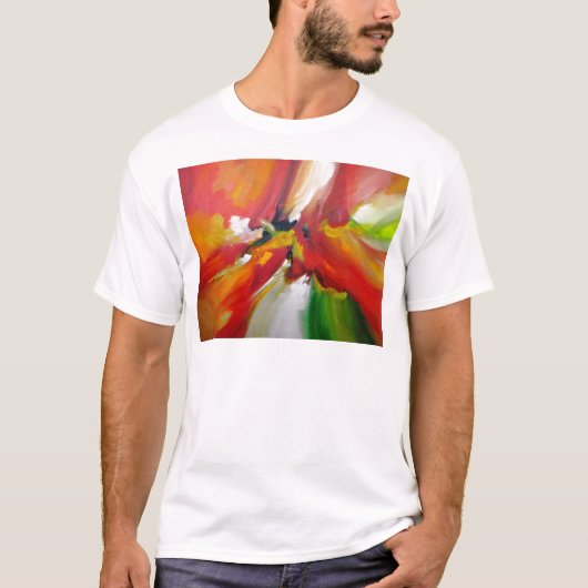 Abstract expressionisme schilderen t-shirt (Voorkant)