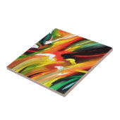 Abstract expressionisme schilderen tegeltje (Zijkant)