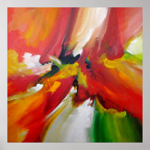 Abstract Expressionisme Schilderij van Serdar Hizl Poster