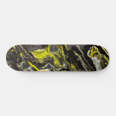 Abstract expressionisme Zwart-geel Skateboard (Horizontaal)